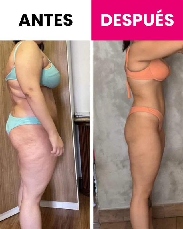Antes y después de alumna