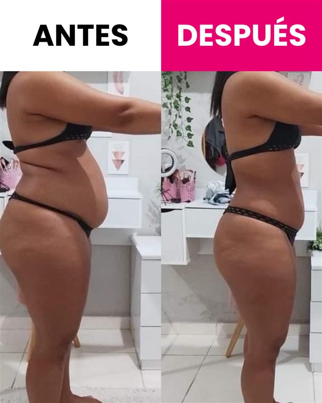 Antes y después de alumna